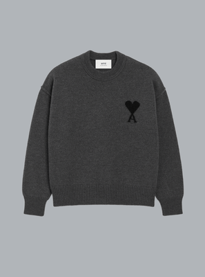 ADC FELTED WOOL CREWNECK DARK GREY