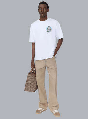 AMIRI HOTEL PRINT OVERSIZED T-SHIRT WHITE