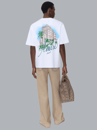AMIRI HOTEL PRINT OVERSIZED T-SHIRT WHITE