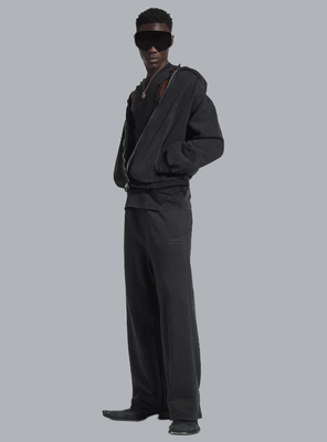 REVERSIBLE TECHNO COTTON POPLIN TRACK PANTS