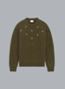 MONOGRAMME CREWNECK ARMY GREEN