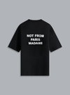 SLOGAN PRINT T-SHIRT BLACK