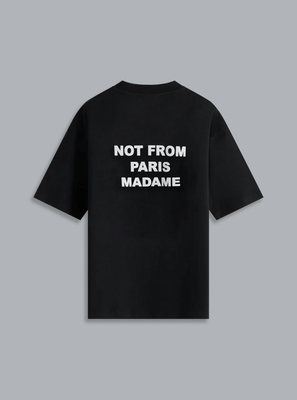 SLOGAN PRINT T-SHIRT BLACK