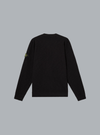 VANISÉ BRUSHED HEAVY COTTON JERSEY SWEATSHIRT BLACK