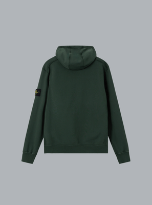 ORGANIC COTTON FLEECE, GARMENT DYED JUNIPER