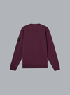 ORGANIC COTTON FLEECE SWEATSHIRT AMARANTH