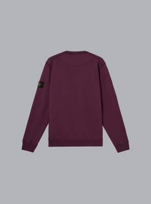 ORGANIC COTTON FLEECE SWEATSHIRT AMARANTH