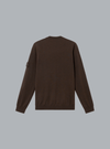 LIGHT PURE RWS WOOL_S.I. GHOST CREW NECK DARK BROWN