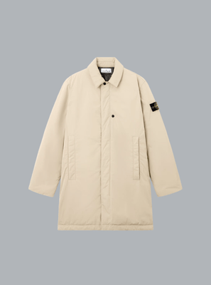 MICRO TWILL LONG COAT DESERT