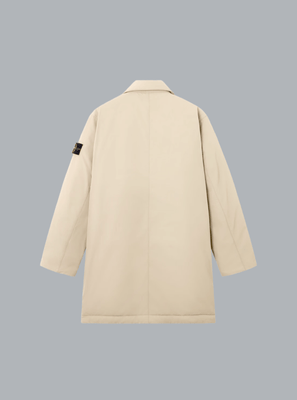 MICRO TWILL LONG COAT DESERT