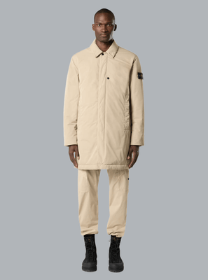 MICRO TWILL LONG COAT DESERT