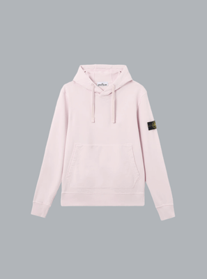 ORGANIC COTTON FLEECE, GARMENT DYED PINK