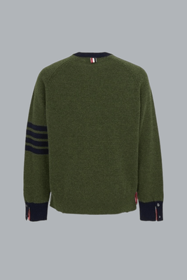 4 BAR SHETLAND WOOL CREWNECK