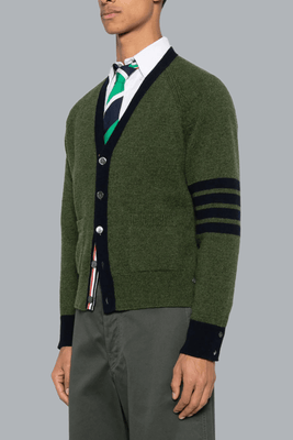4 BAR SHETLAND WOOL CARDIGAN