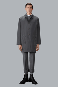 LIGHT MEMORY TECH PACKABLE LOGO PRINT CAR COAT