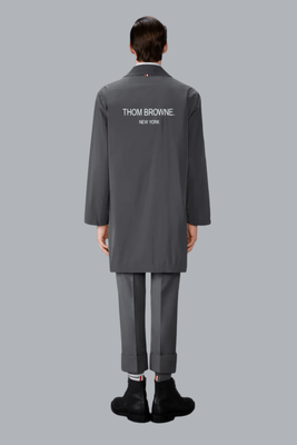 LIGHT MEMORY TECH PACKABLE LOGO PRINT CAR COAT