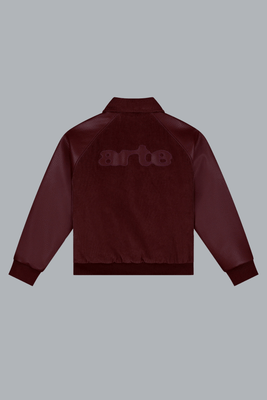 ARTE ANTWERP VARSITY JACKET BURGUNDY