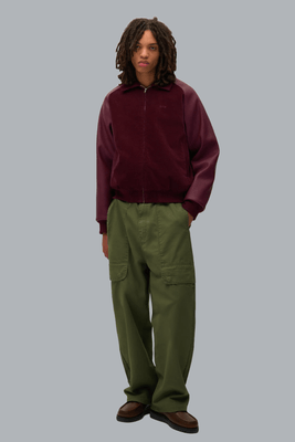 ARTE ANTWERP VARSITY JACKET BURGUNDY