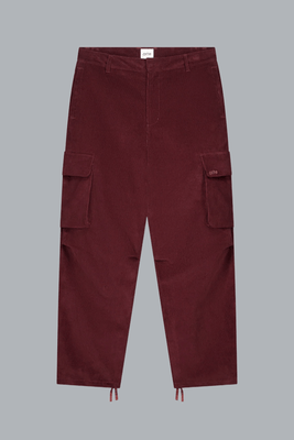 ARTE ANTWERP CORDUROY CARGO PANTS BURGUNDY