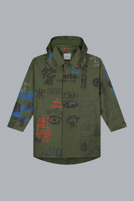 ART SAVES PARKA ARMY GREEN