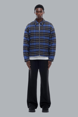 FLANNEL OVERSHIRT NAVY DESSIN