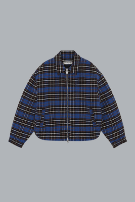 FLANNEL OVERSHIRT NAVY DESSIN