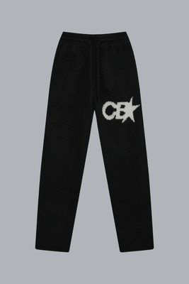 CB STAR KNIT PANTS BLACK