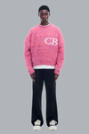 BOUCLE LOGO CREWNECK PINK