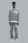CB STAR KNIT PANTS LIGHT GREY