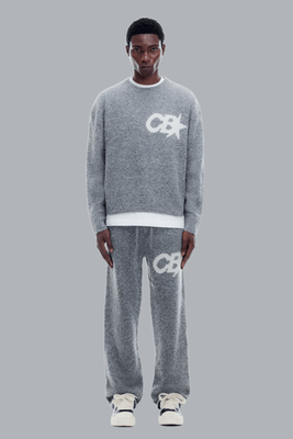 CB STAR CREWNECK LIGHT GREY