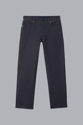 INDIGO DENIM RAW LOOSE JEANS