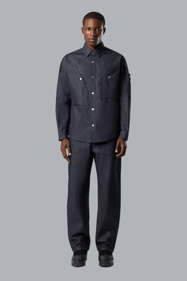 INDIGO DENIM RAW LOOSE JEANS