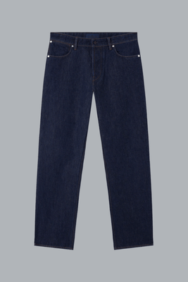 INDIGO DENIM RINSED LOOSE JEANS