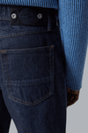 INDIGO DENIM RINSED LOOSE JEANS