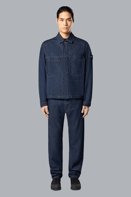 INDIGO RINSED DENIM JACKET BLUE