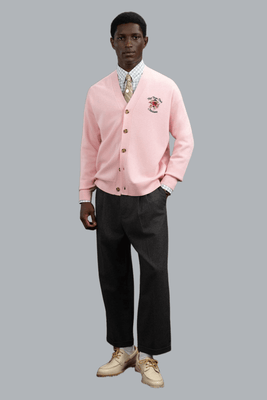 Cardigan Slogan Rose