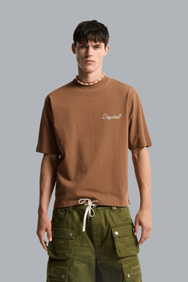 Loose Fit T-shirt Brown