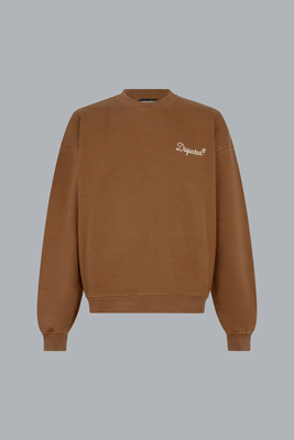 D2 Signature Relax Fit Crewneck Brown