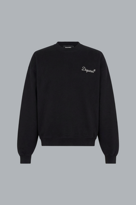 D2 Signature Relax Fit Crewneck Black