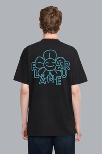 Happy Flower T-Shirt BLACK
