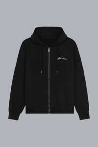 Signature Zip-Up Hoodie BLACK