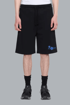 Organic Flower Shorts BLACK/BLUE