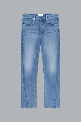 STRAIGHT COUTURE SEAM DENIM BLUE