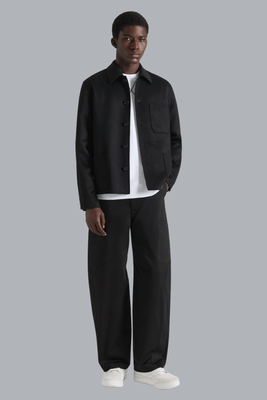 LONG SLEEVES OVERSHIRT BLACK