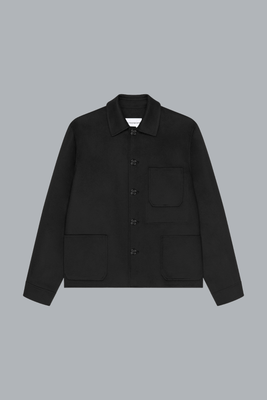 LONG SLEEVES OVERSHIRT BLACK