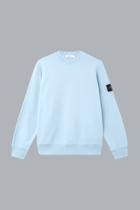 ORGANIC COTTON FLEECE SWEATSHIRT POWDER BLUE