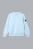 ORGANIC COTTON FLEECE SWEATSHIRT POWDER BLUE