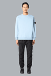 ORGANIC COTTON FLEECE SWEATSHIRT POWDER BLUE