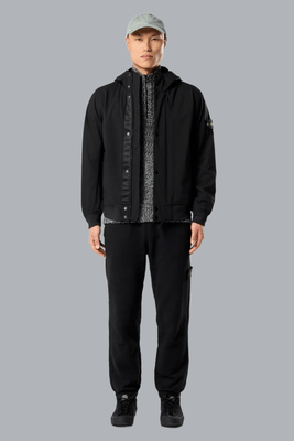 LIGHT SOFT SHELL-R e.dye TECHNOLOGY SHORT PARKA BLACK