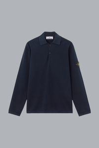 MICRO STITCH SOFT ORGANIC COTTON POLO SHIRT NAVY BLUE